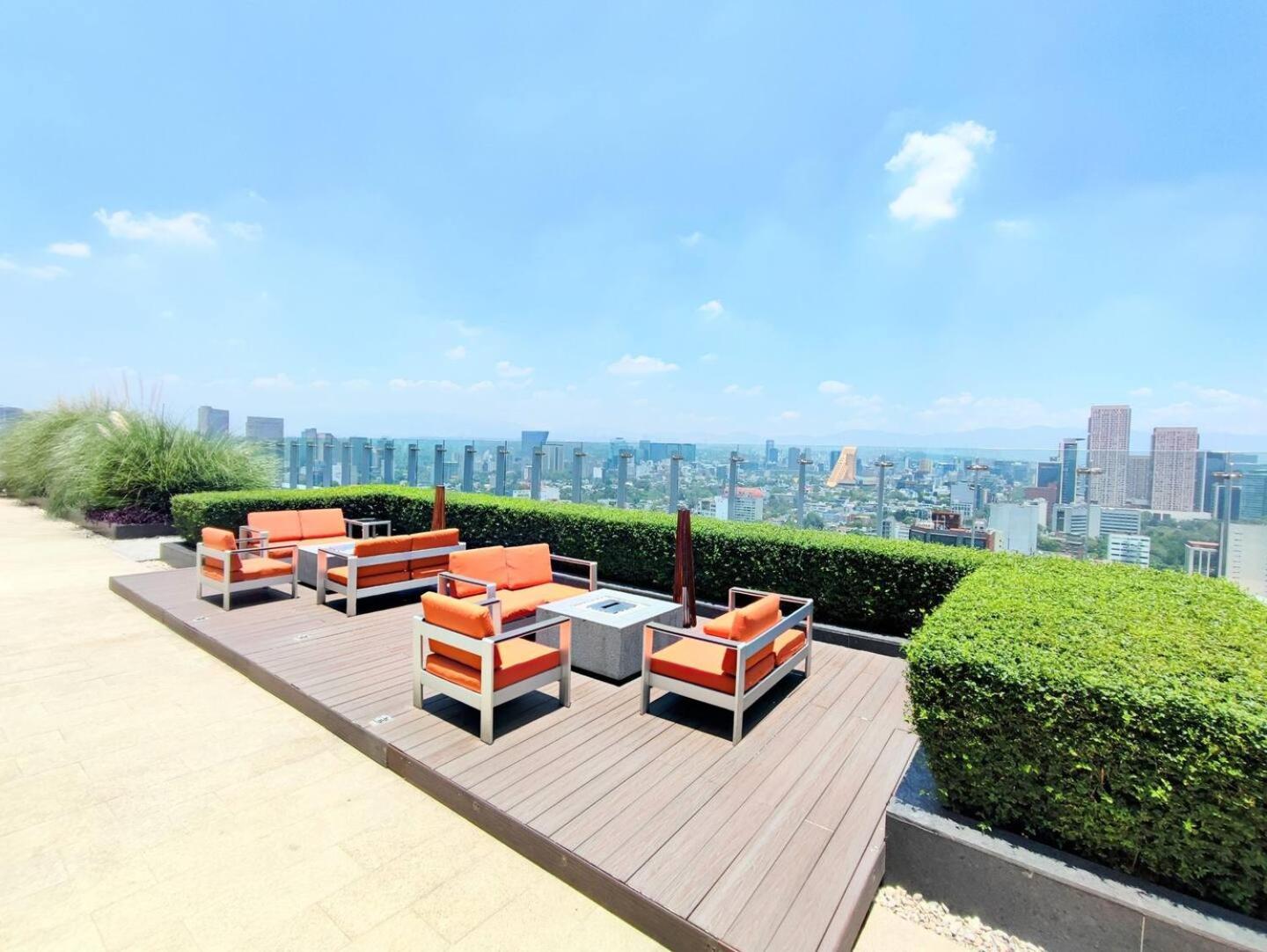 Luxurious High-Rise Hs Wifi, Amazing City Views Mexiko-Stadt Exterior foto